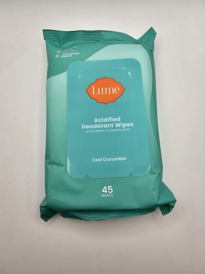 Lume Deo Flushable Wipes Pouch - Cucumber - 45ct