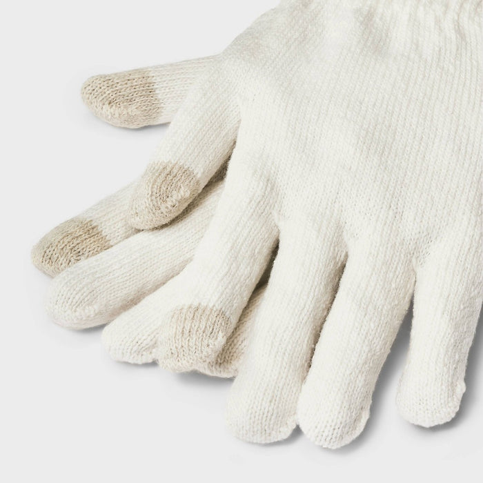 Tech Touch Knit Gloves - Wild Fable Cream