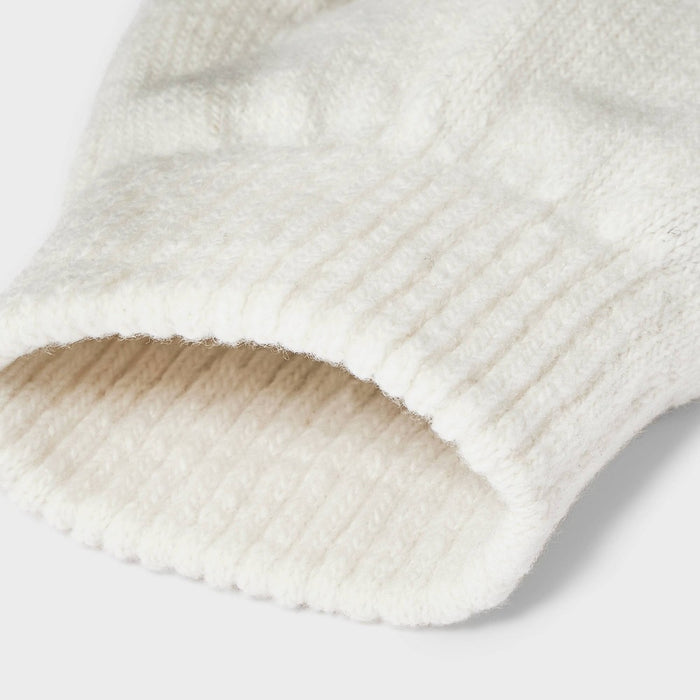 Tech Touch Knit Gloves - Wild Fable Cream