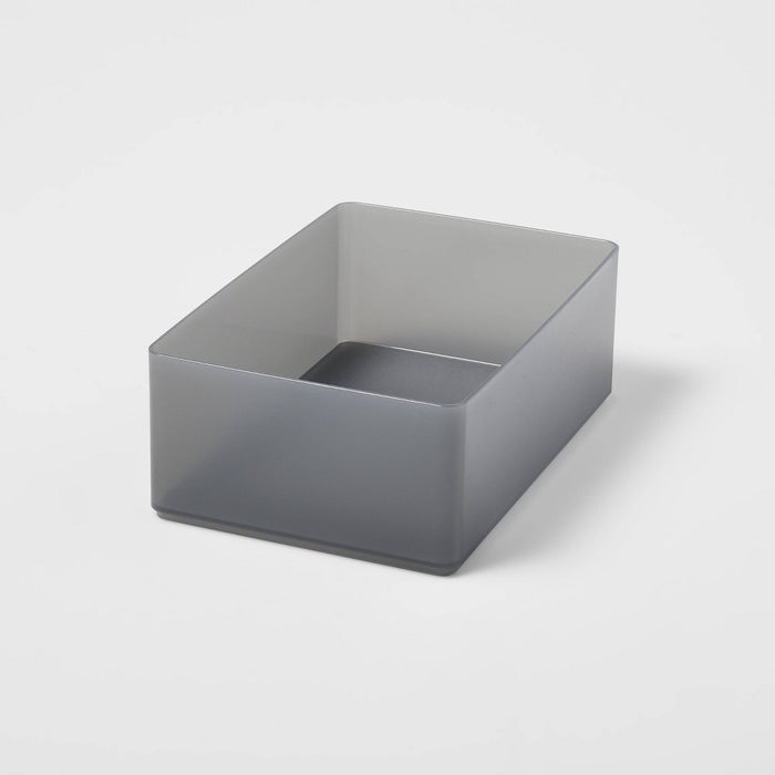 Large Plastic Bathroom Tray Black - Brightroom