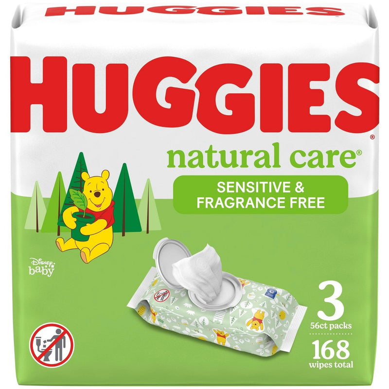 Huggies Natural Care Sensitive Unscented Baby Wipes - 168ct