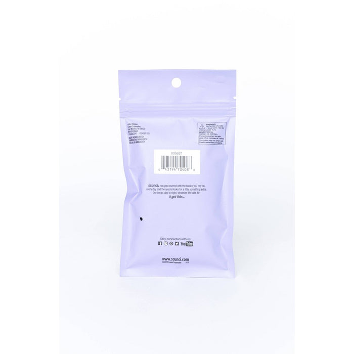scunci Polyband Hair Ties in Resealable Pouch - 500pk - Black
