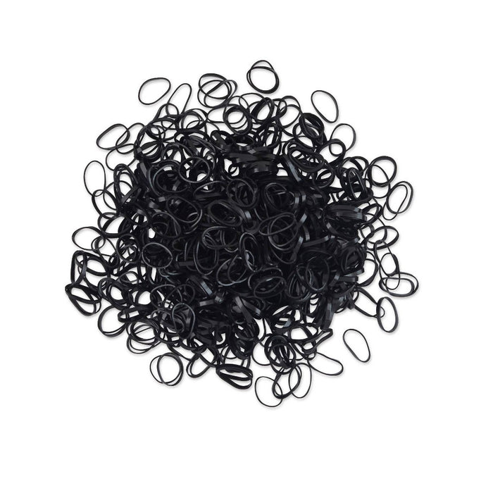 scunci Polyband Hair Ties in Resealable Pouch - 500pk - Black