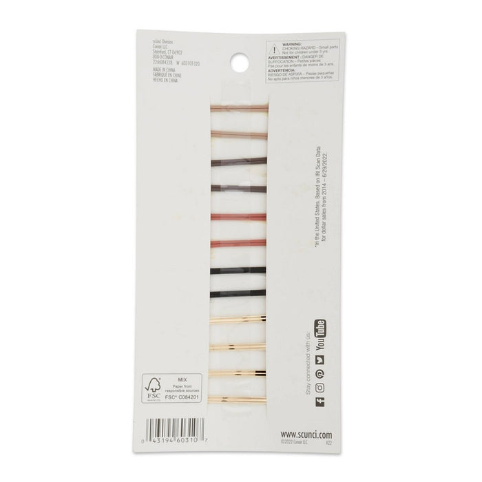scunci Basic Diamond Shaped Bobby Pins - 12ct