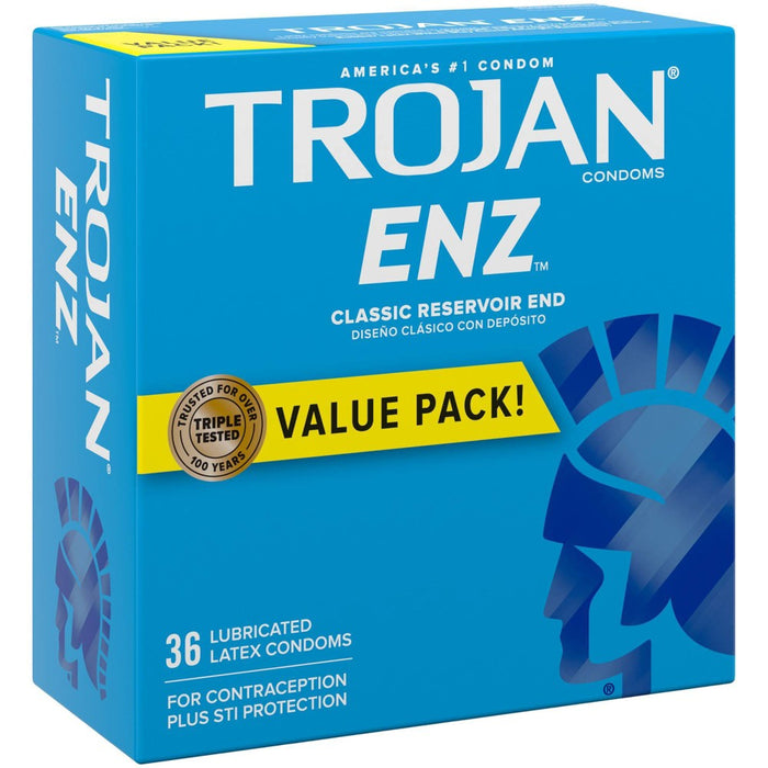 Trojan ENZ for Contraception and STI Protection Lubricated Condoms - 36ct