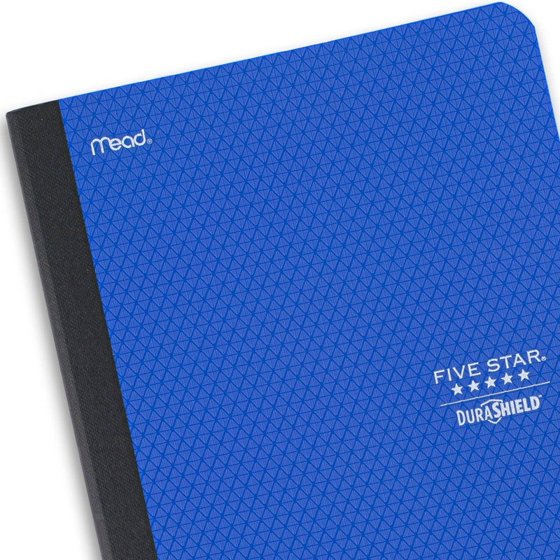 Five Star 100 Sheets Wide Ruled Anti-Microbial Composition Book Cobalt Blue