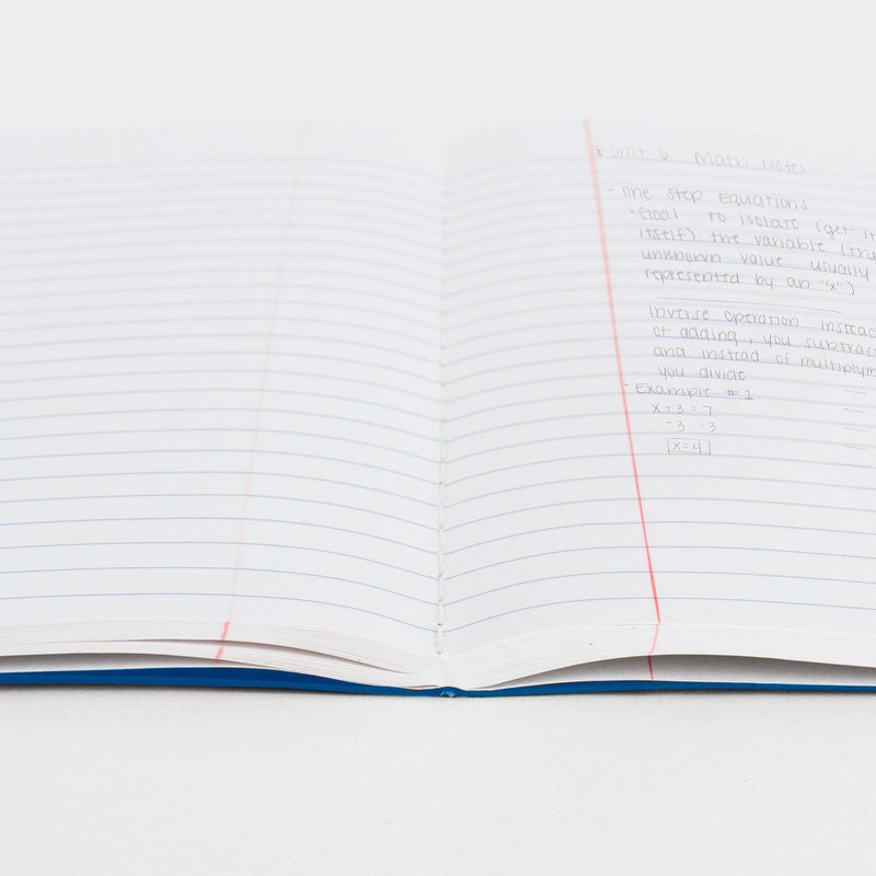 Five Star 100 Sheets Wide Ruled Anti-Microbial Composition Book Cobalt Blue