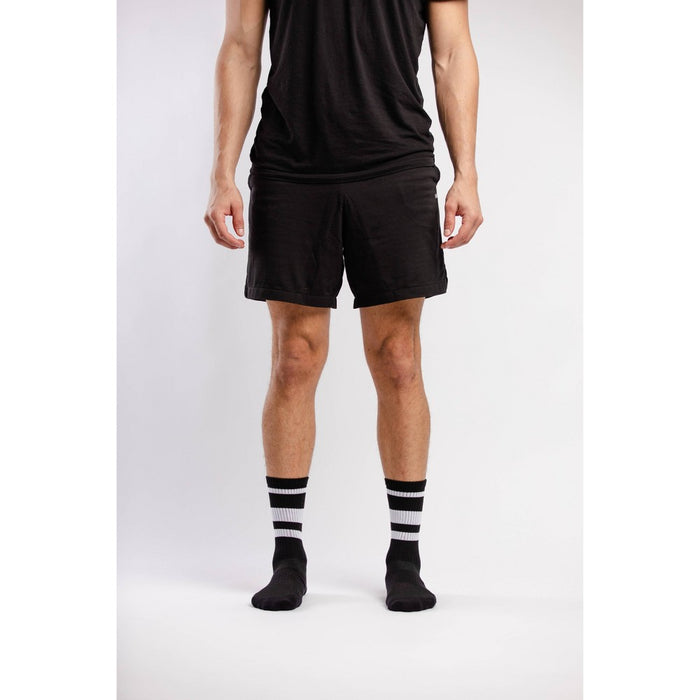 Pair of Thieves Men's 3pk Stripe Cushion Crew Casual Socks - Blue/Green/White 8-12