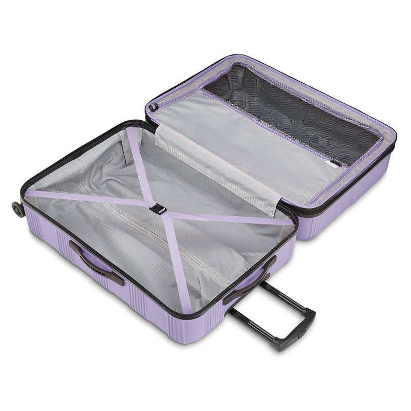 American Tourister NXT Checkered Hardside Carry On Spinner Suitcase - Soft Lilac (LOCAL PICKUP ONLY)
