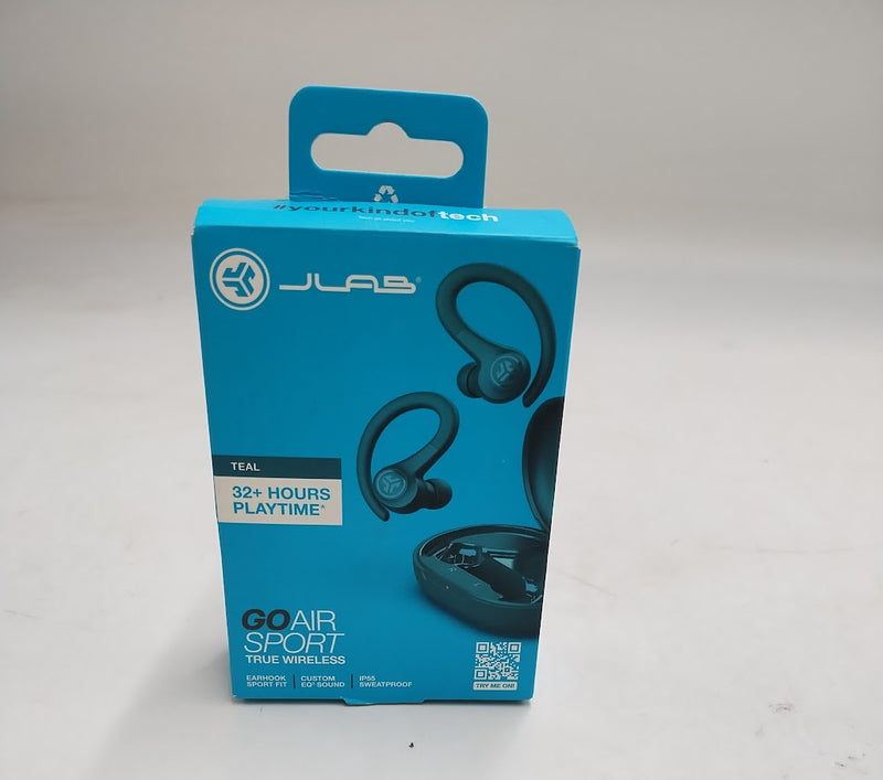 JLab Go Air Sport True Wireless Bluetooth Headphones - Teal Blue