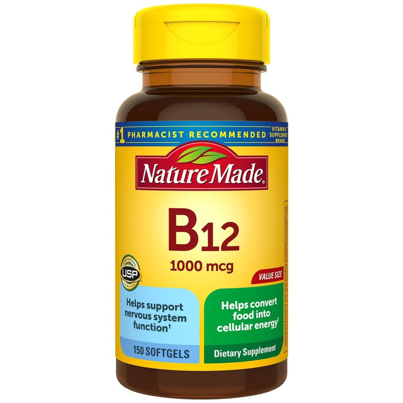 Nature Made Vitamin B12 (1000 mcg), Energy Metabolism Support Softgels - 150ct
