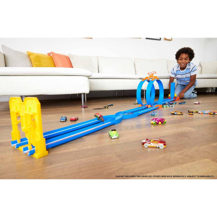 Hot Wheels Ultra Hots Wild Drive Drag Race Trackset