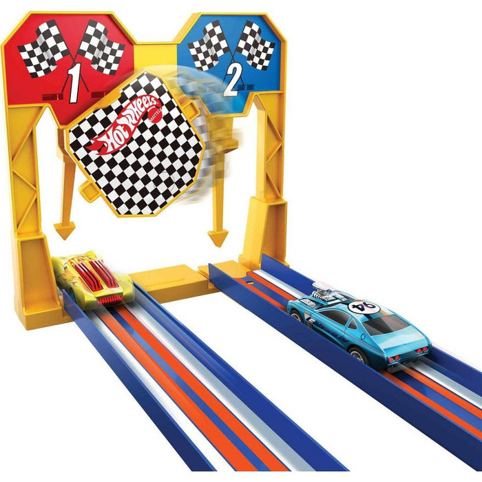 Hot Wheels Ultra Hots Wild Drive Drag Race Trackset