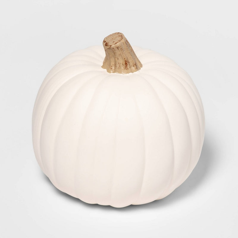 9" Carvable Faux Halloween Pumpkin Cream - Hyde & EEK! Boutique