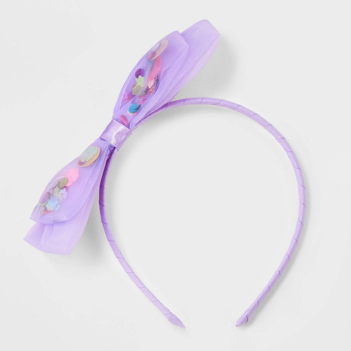 Girls' Confetti Sequin Headband - Cat & Jack Purple