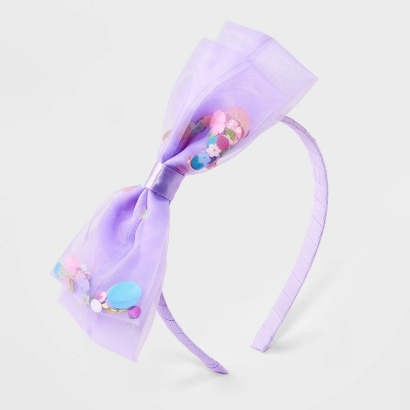 Girls' Confetti Sequin Headband - Cat & Jack Purple
