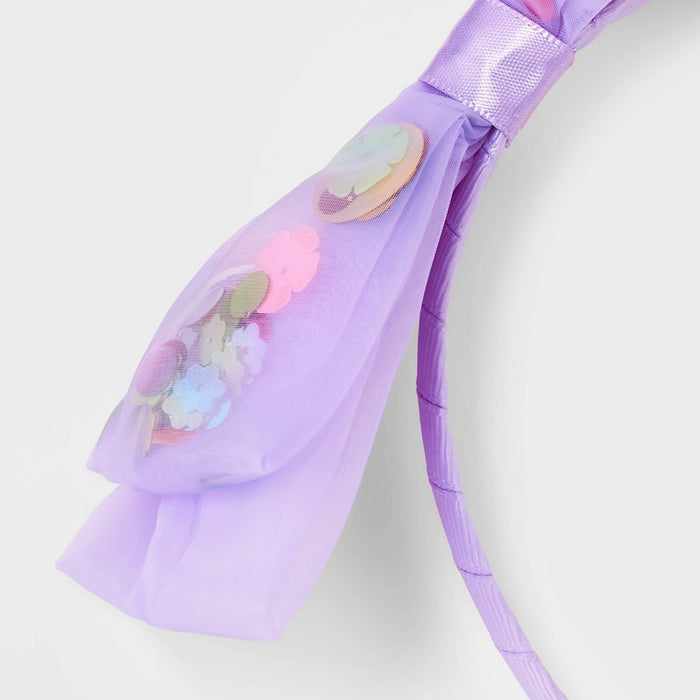 Girls' Confetti Sequin Headband - Cat & Jack Purple