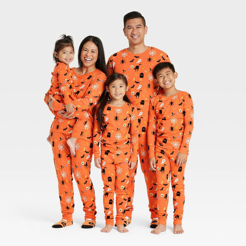 Men's Halloween Family Pajama Set - Hyde & EEK! Boutique Orange XL