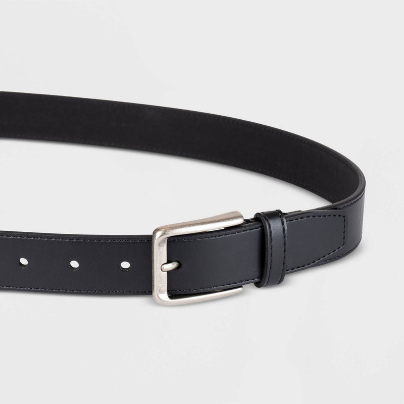 Men's Stitched Belt - Goodfellow & Co Black L