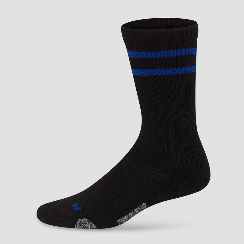 Hanes Premium Men's Compression Crew Socks 3pk - Black 6-12