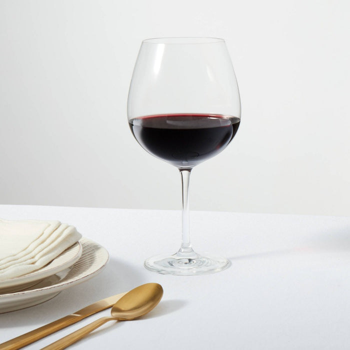 4pk Geneva Crystal 27.1oz Wine Glasses Red - Threshold Signature