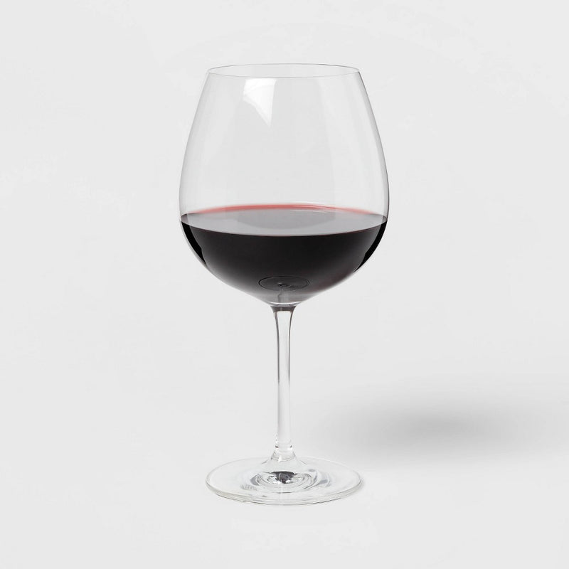 4pk Geneva Crystal 27.1oz Wine Glasses Red - Threshold Signature