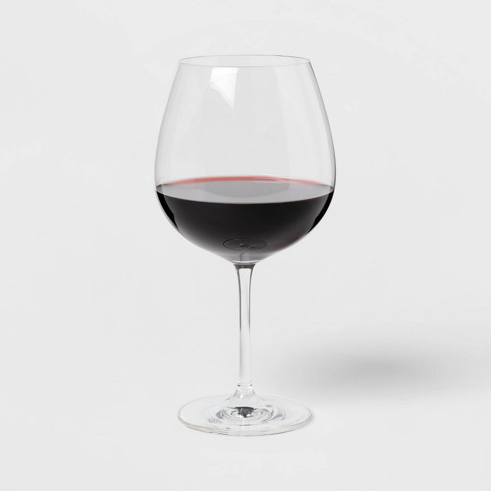 4pk Geneva Crystal 27.1oz Wine Glasses Red - Threshold Signature