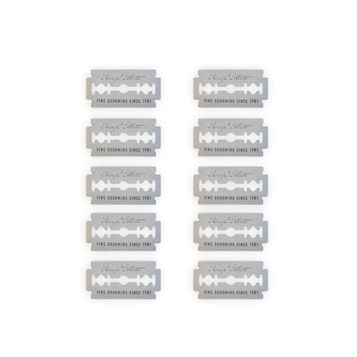 King C. Gillette Men's Double Edge Safety Razor Blades - 10ct