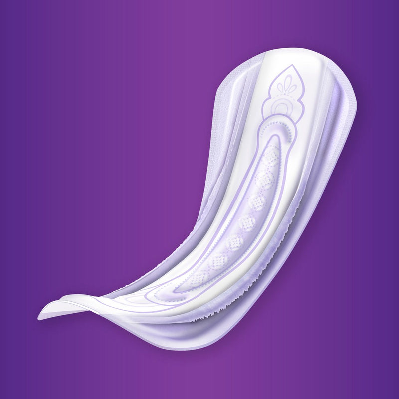 Always Discreet Moderate Long Absorbency 4 Drop Base Pads - 54ct