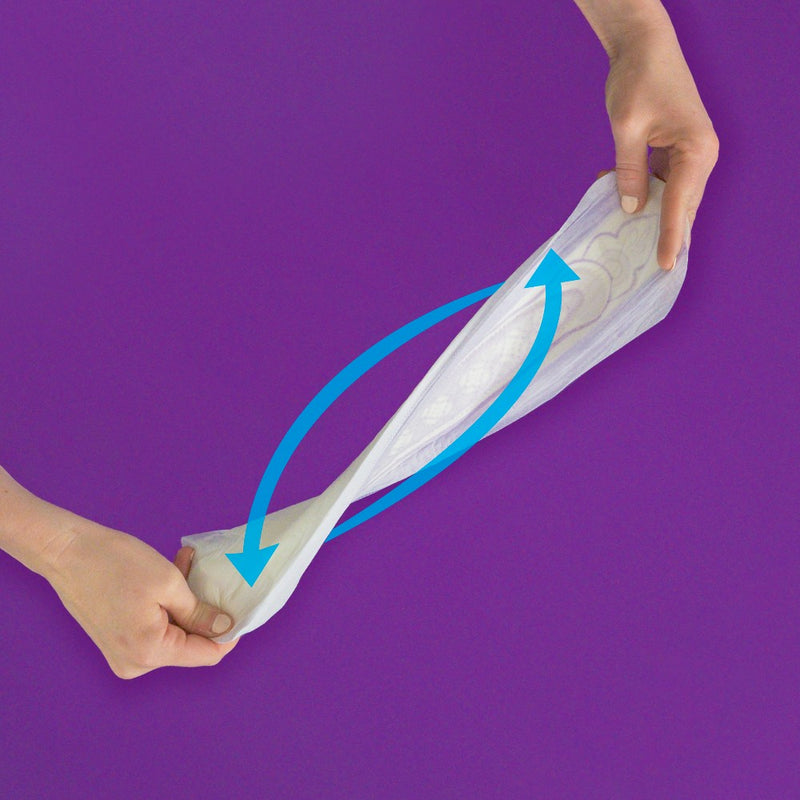 Always Discreet Moderate Long Absorbency 4 Drop Base Pads - 54ct