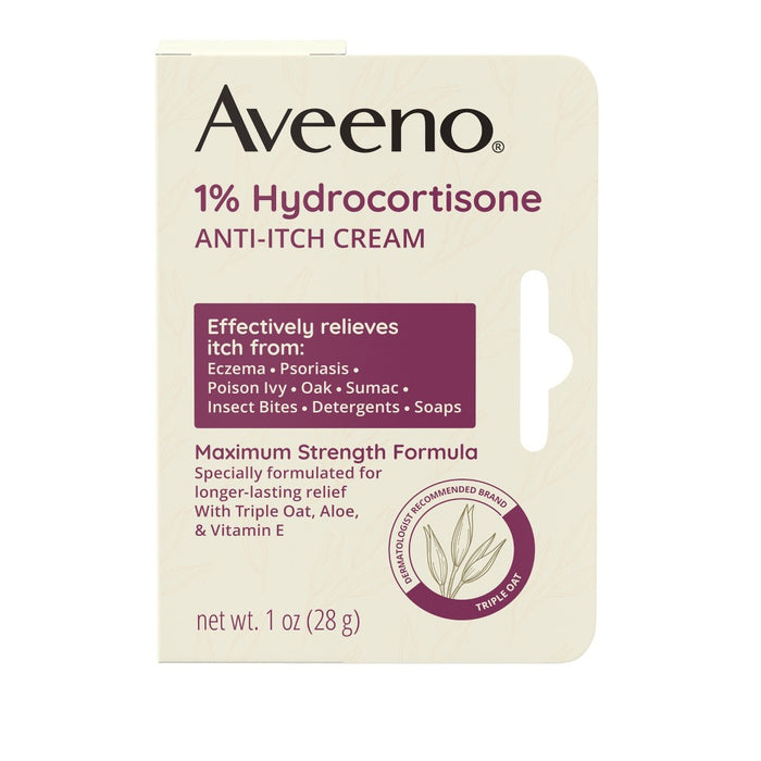 Aveeno Active Naturals Anti-itch Cream - 1oz EXP: 01/2027