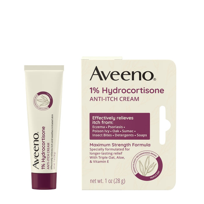 Aveeno Active Naturals Anti-itch Cream - 1oz EXP: 01/2027