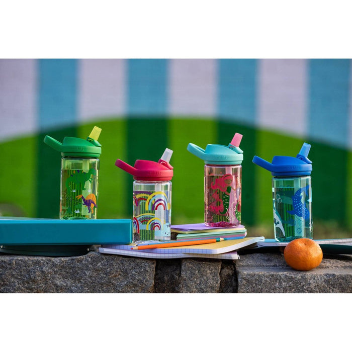 CamelBak Eddy+ Kids' 14oz Tritan Renew Water Bottle - Coastal Sharks and Bubbles