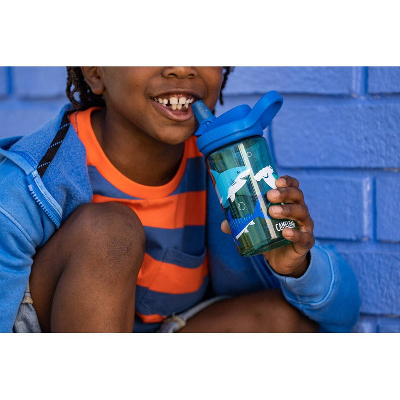 CamelBak Eddy+ Kids' 14oz Tritan Renew Water Bottle - Coastal Sharks and Bubbles