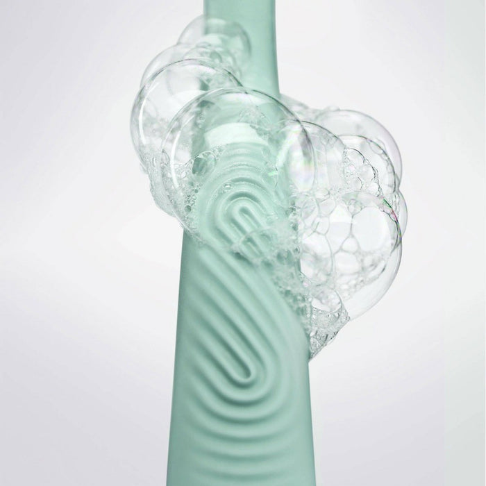 Flamingo 5-Blade Women's Razor - 1 Razor Handle + 2 Razor Blade Refills - Sage