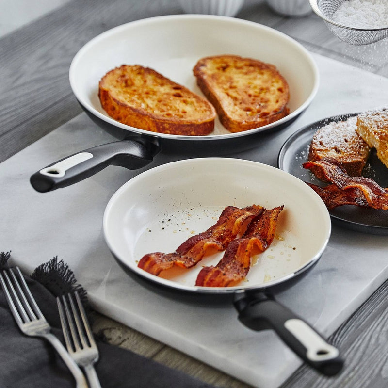 GreenPan Rio 8" and 11" Ceramic Non-Stick Breakfast Set Black