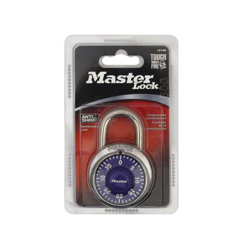 Master Lock 1-7/8" Purple Dial Combination Padlock