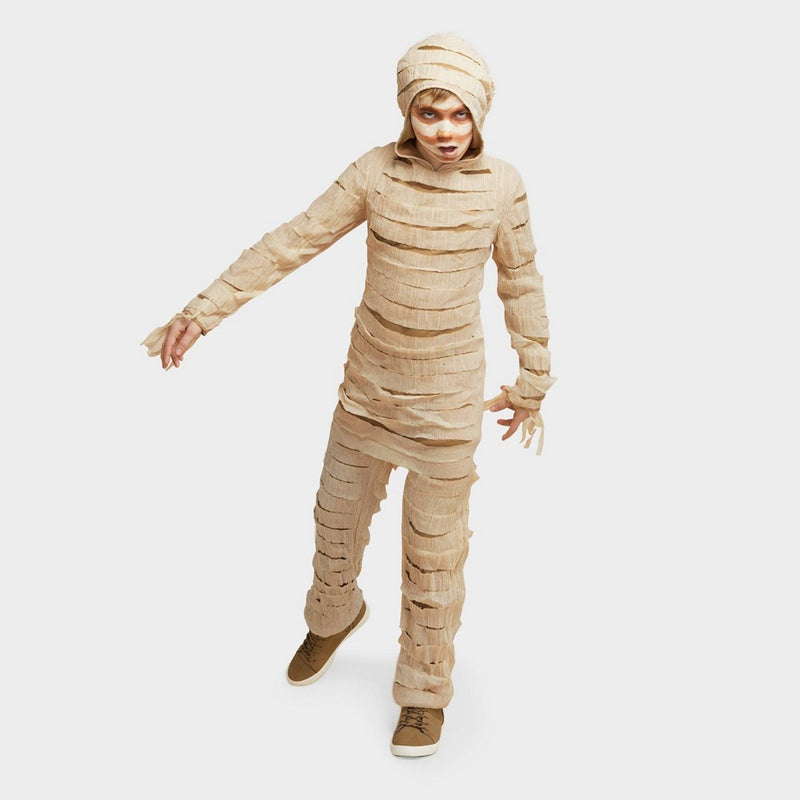 Kids' Mummy Halloween Costume Jumpsuit with Hood M - Hyde & EEK! Boutique