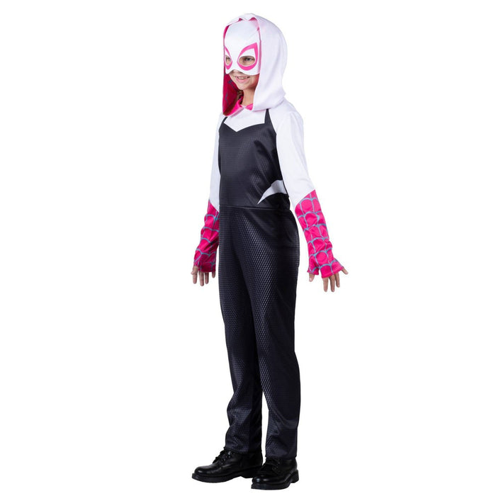 Kids' Marvel Ghost-Spider Gwen Halloween Costume Jumpsuit with Mask M