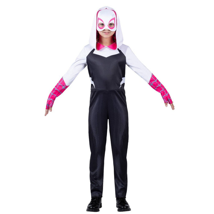 Kids' Marvel Ghost-Spider Gwen Halloween Costume Jumpsuit with Mask M