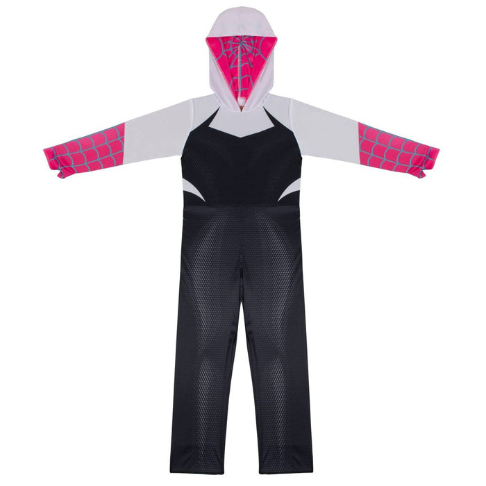 Kids' Marvel Ghost-Spider Gwen Halloween Costume Jumpsuit with Mask M