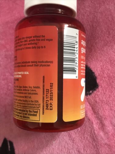 2  Apple Cider Vinegar Gummies 60 Count