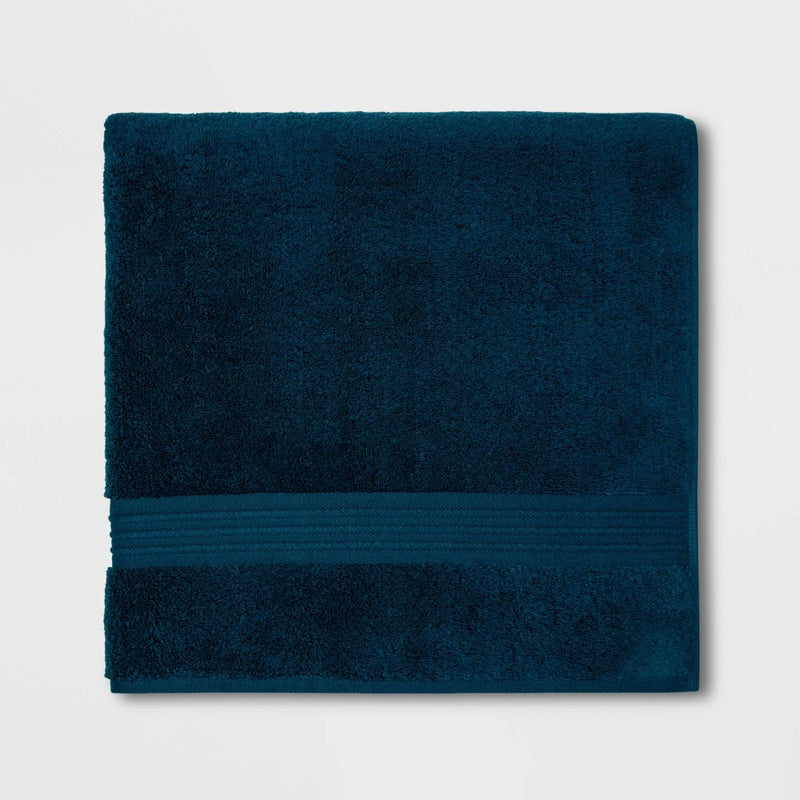 Spa Bath Sheet Dark Blue - Threshold Signature