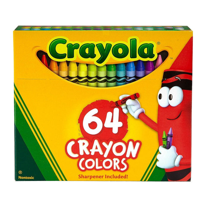 3 BOXES!! - Crayola Crayons with Sharpener 64ct