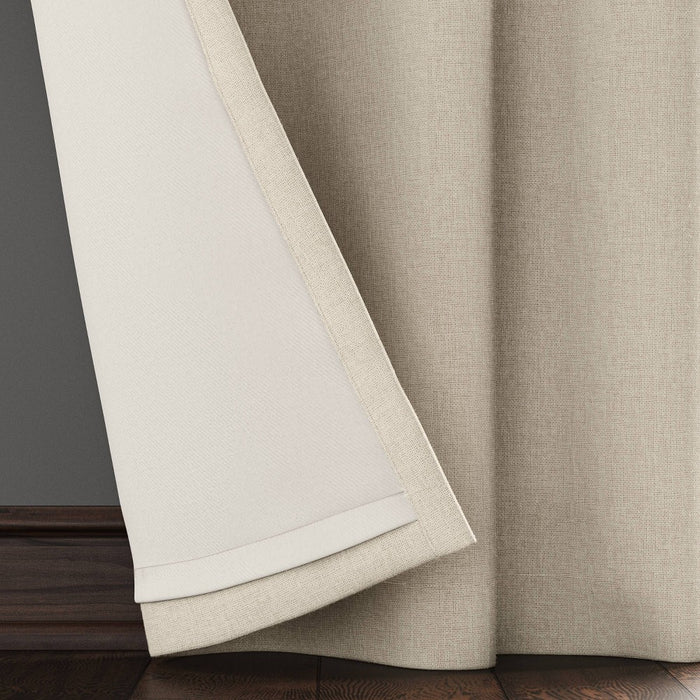 2pk 63"x50" Aruba Blackout Curtain Panels Brown - Threshold