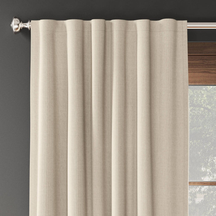 2pk 63"x50" Aruba Blackout Curtain Panels Brown - Threshold