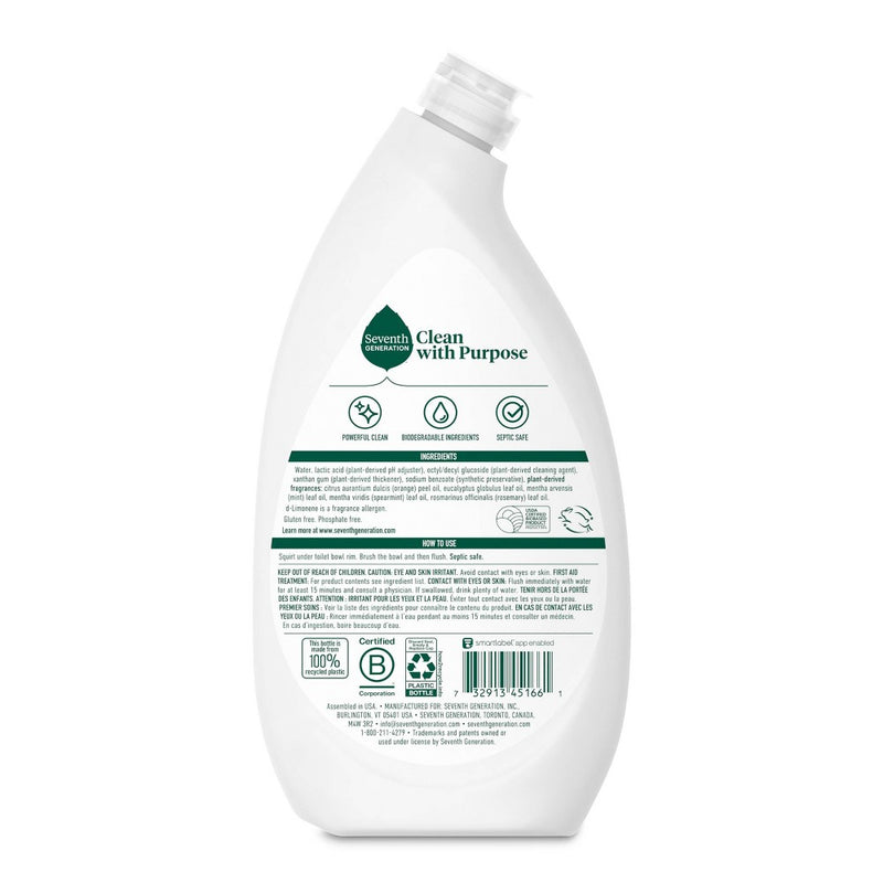 Seventh Generation Mint Toilet Bowl Cleaner - 24 fl oz