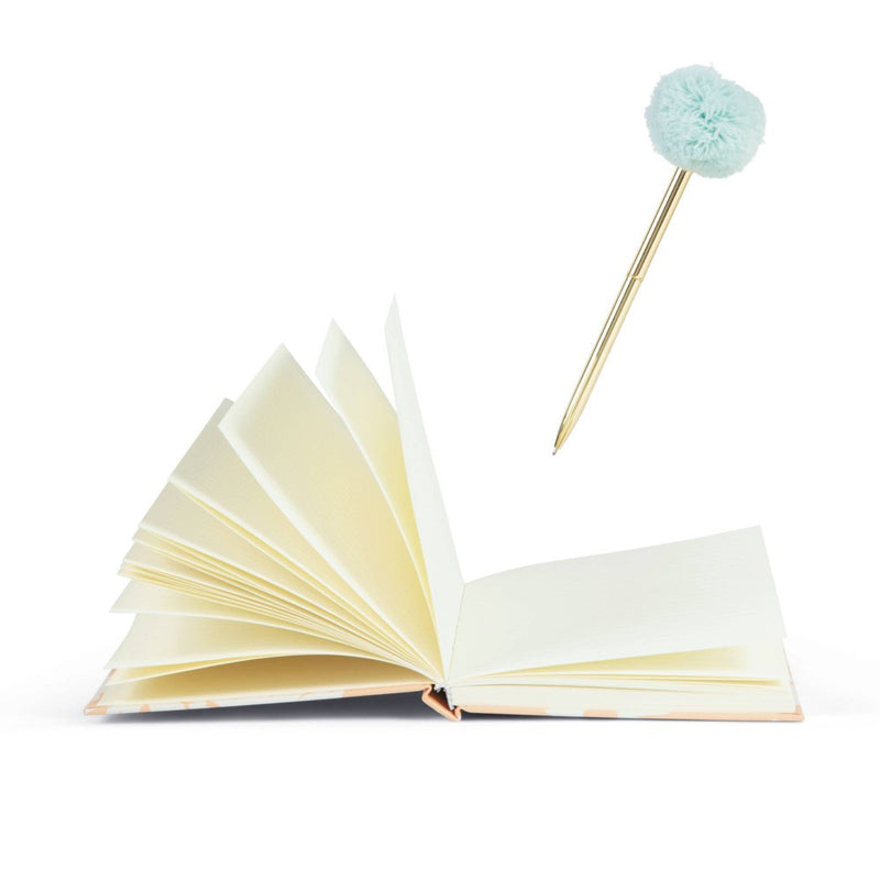 5"x7" Stationery Gifts Journal and Pom Pen Set Floral