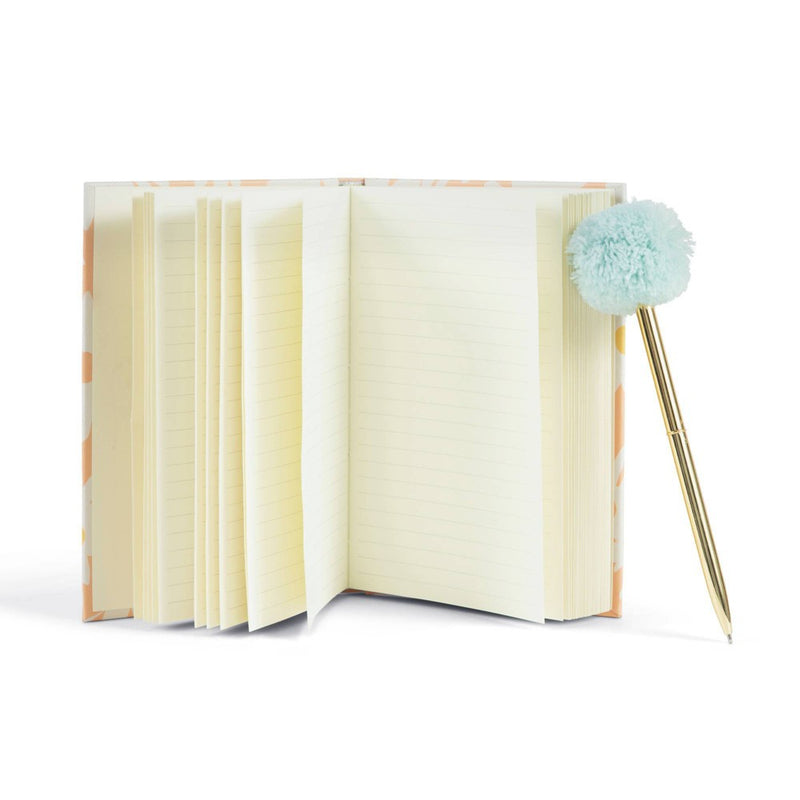 5"x7" Stationery Gifts Journal and Pom Pen Set Floral