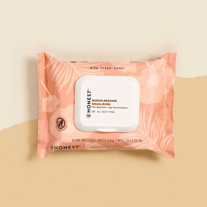 Honest Beauty Unscented Makeup Remover Wipes - 30ct